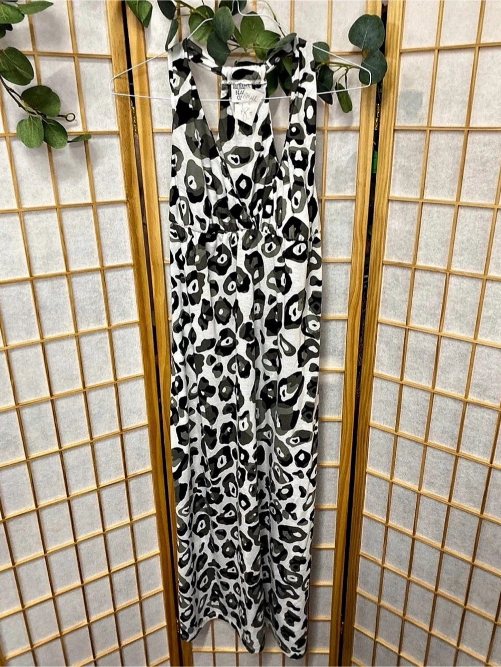 Women'Small Animal Print Maxi Dress Size Small